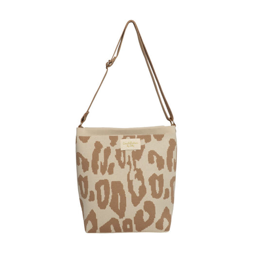 Zelly - Crossbody animal taupe bag