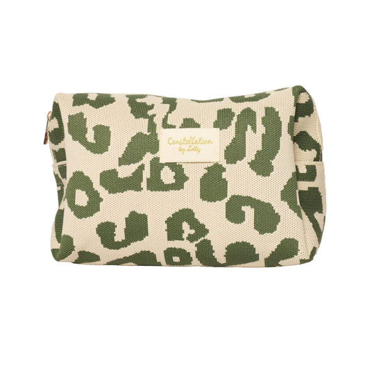 Zelly - Woven Wash Bag animal green
