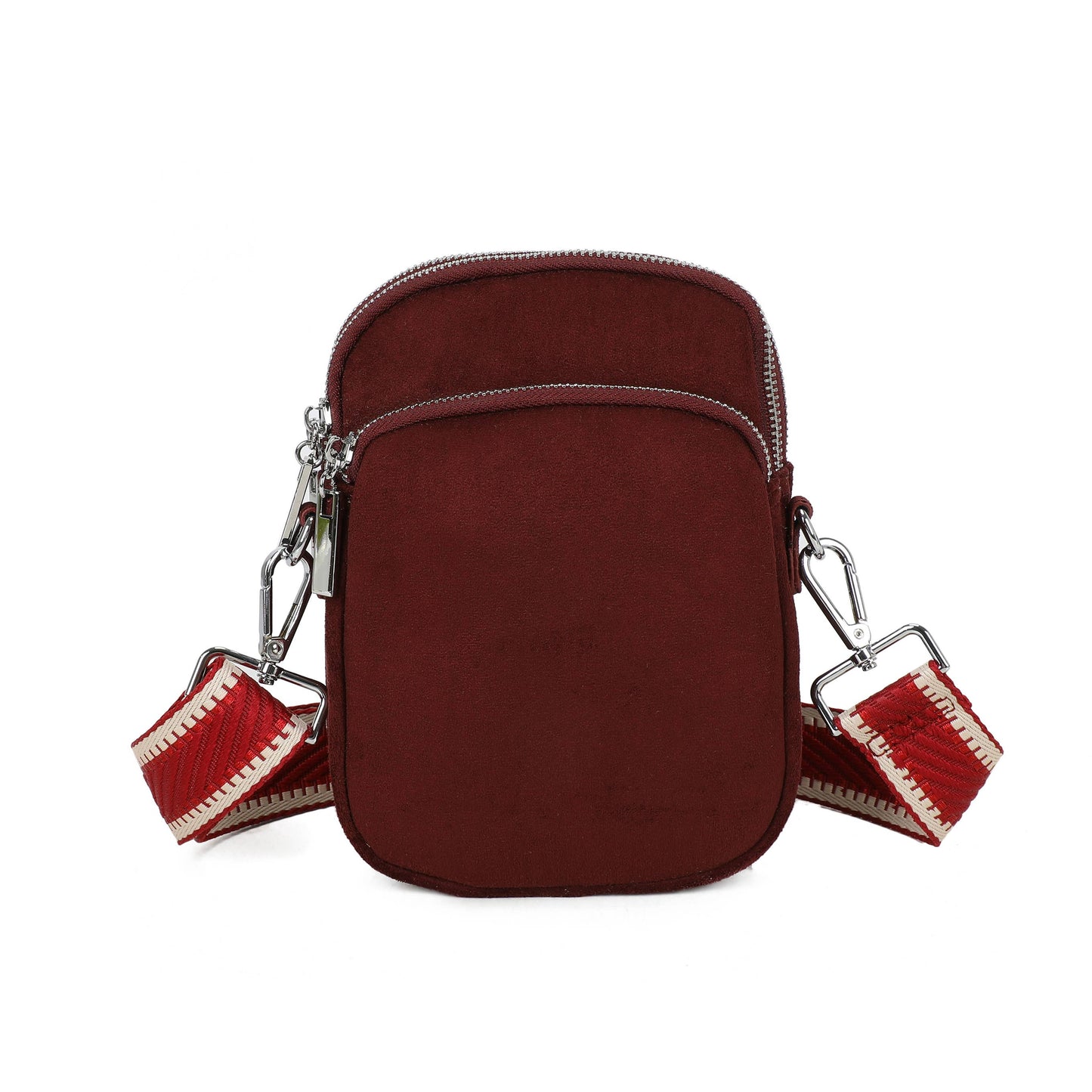JM1718 Everyday Crossbody Bag with Wide Strap: Coffee