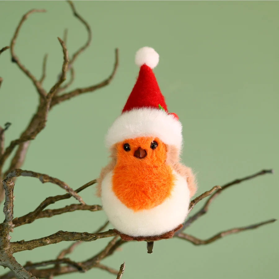 Festive Robins Clip Decoration