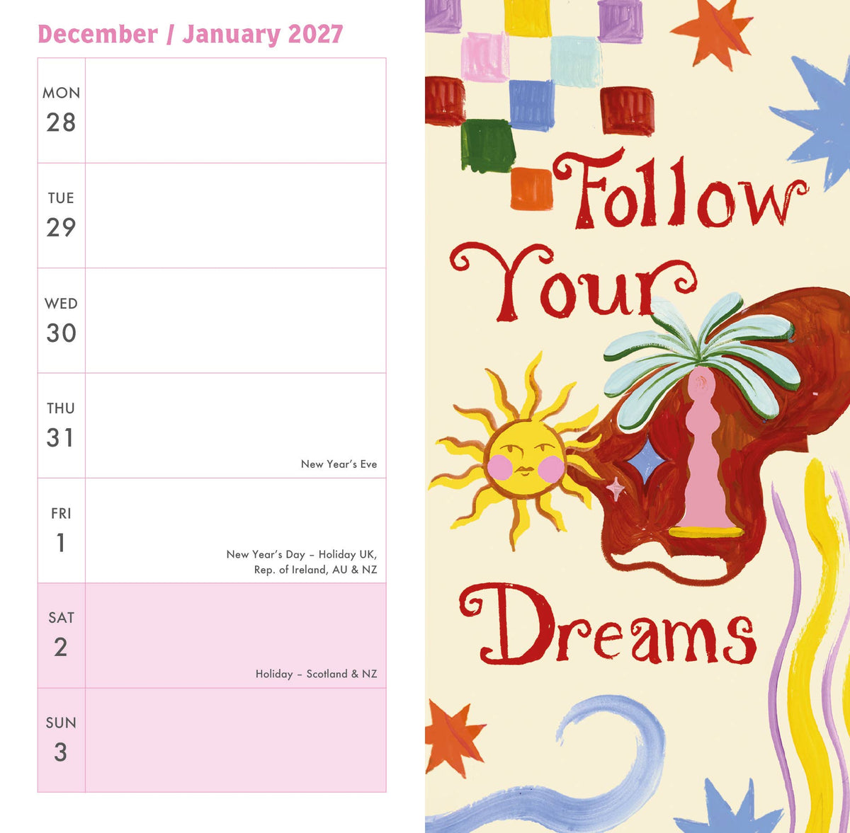 Eleanor Bowmer 2027 Electric Coast Slim Diary
