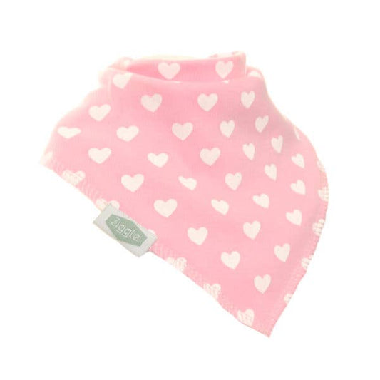 Hearts Bib: Pink / Single