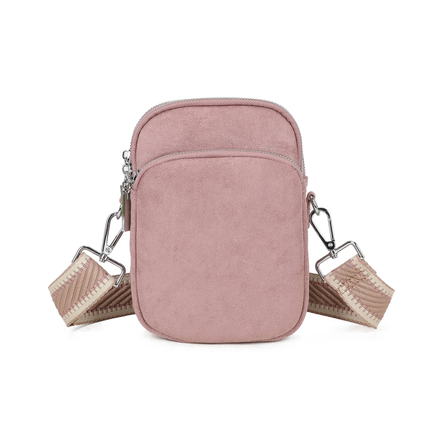 JM1718 Everyday Crossbody Bag with Wide Strap: Coffee