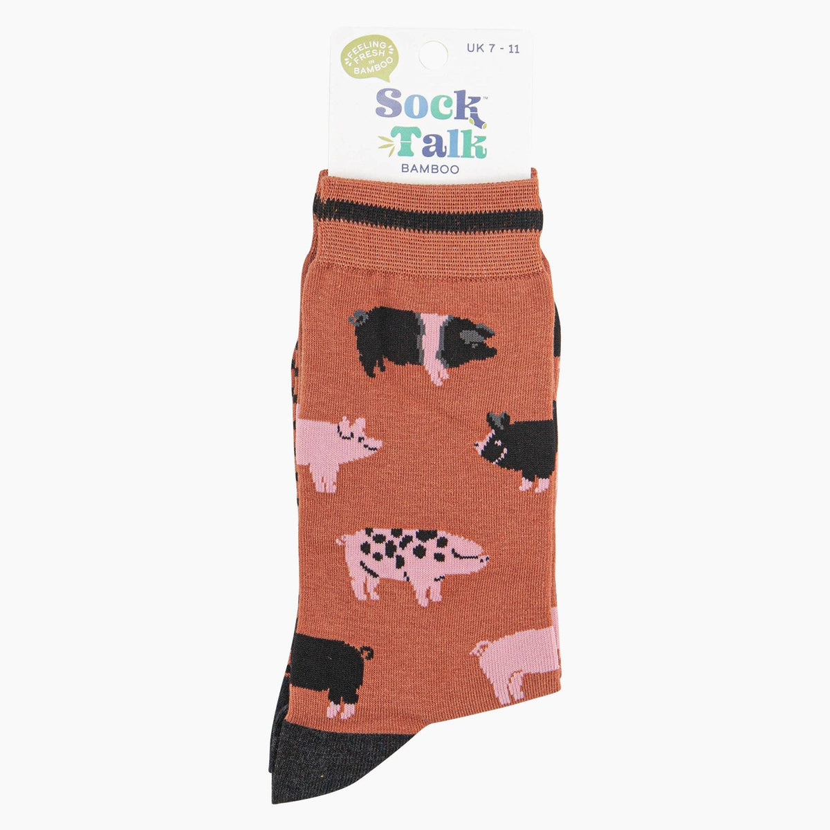 Pig Farm Bamboo Socks in Rust: UK 7-11 | EU 40.5-46 | US 8-12