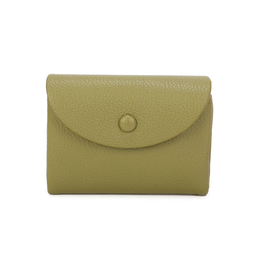 JM1761 RFID Soft Grain Compact Wallet: Green