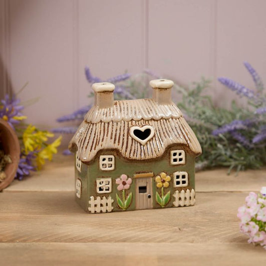 Thatched Cottage Tea Light Holder