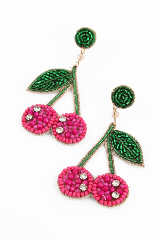 PINK CHERRY EARRINGS
