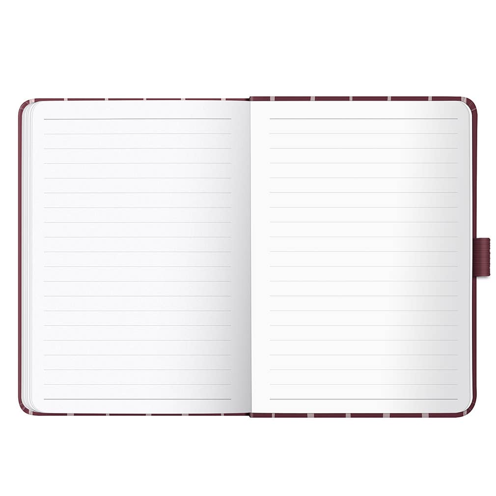 A6 Busy Life Diary 2027 Burgundy Stripe - Busy B