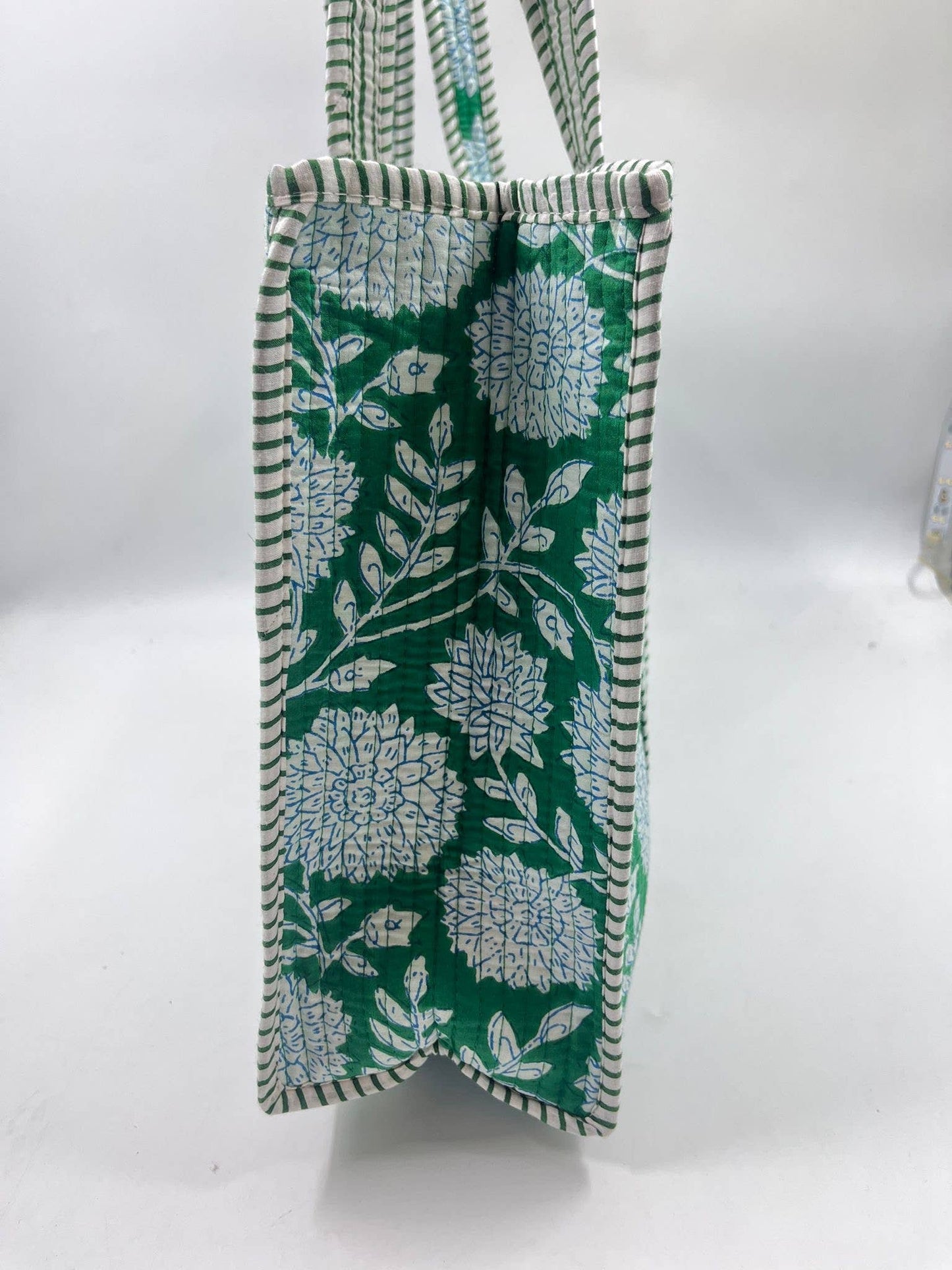 100% Cotton Kantha Quilted Boho Reversible (Small) Tote Bag