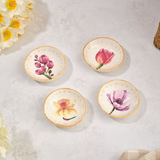 Embossed Flower Trinket Dish