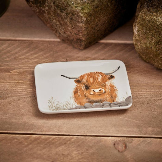 Highland Cow - Ceramic Trinket Dish