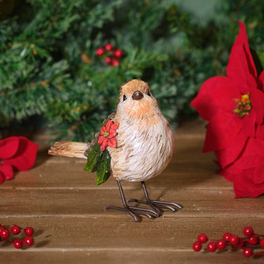 Langs - Festive Robin standing ornament