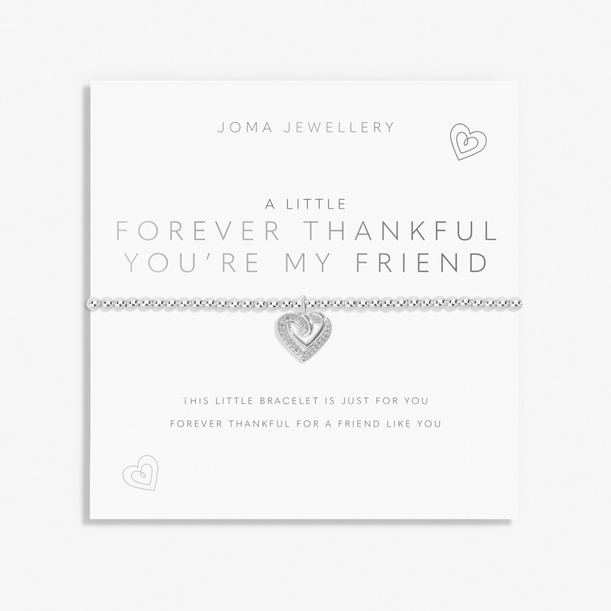 Joma Jewellery -A Little 'Forever Thankful You Are My Friend' Bracelet