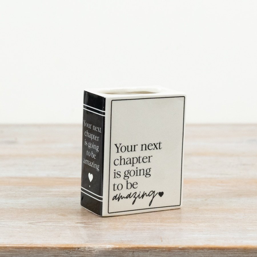 Book Vase. Your next chapter, 10.5cm