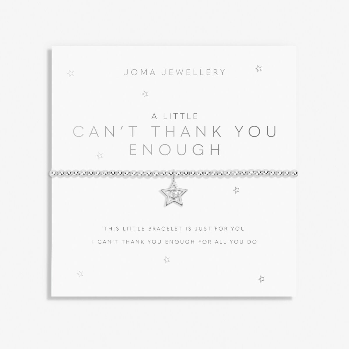Joma Jewellery - A Little A Little 'Can't Thank You Enough' Bracelet £7.59