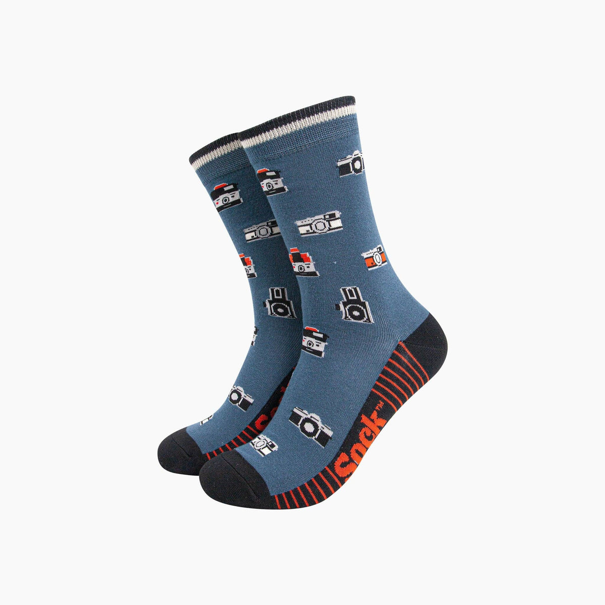 Vintage Camera Bamboo Socks in Teal: UK 7-11 | EU 40.5 -46 | US 8-12