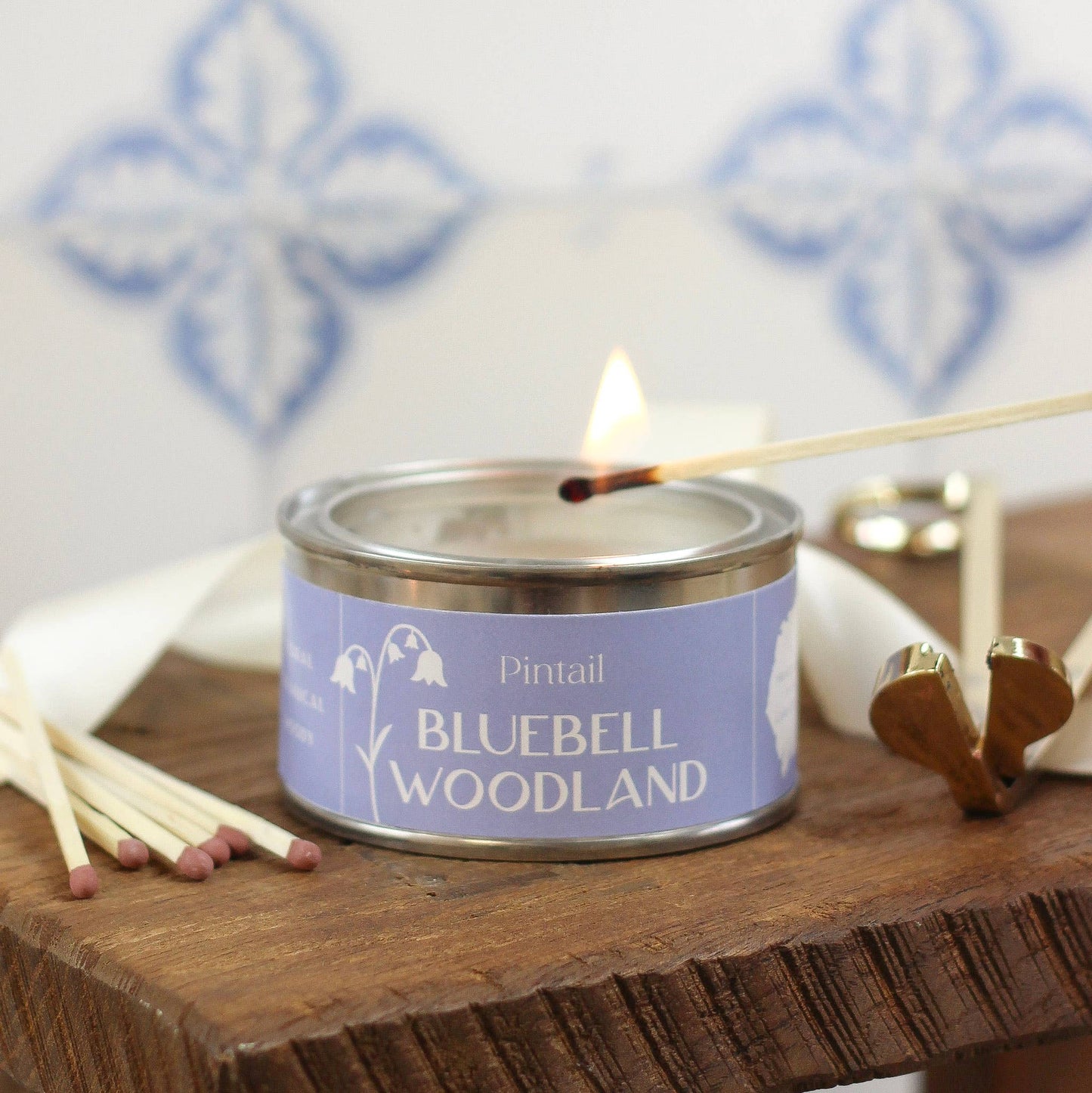 Bluebell Woodland Paint Pot Candles in Tins | Small Candles