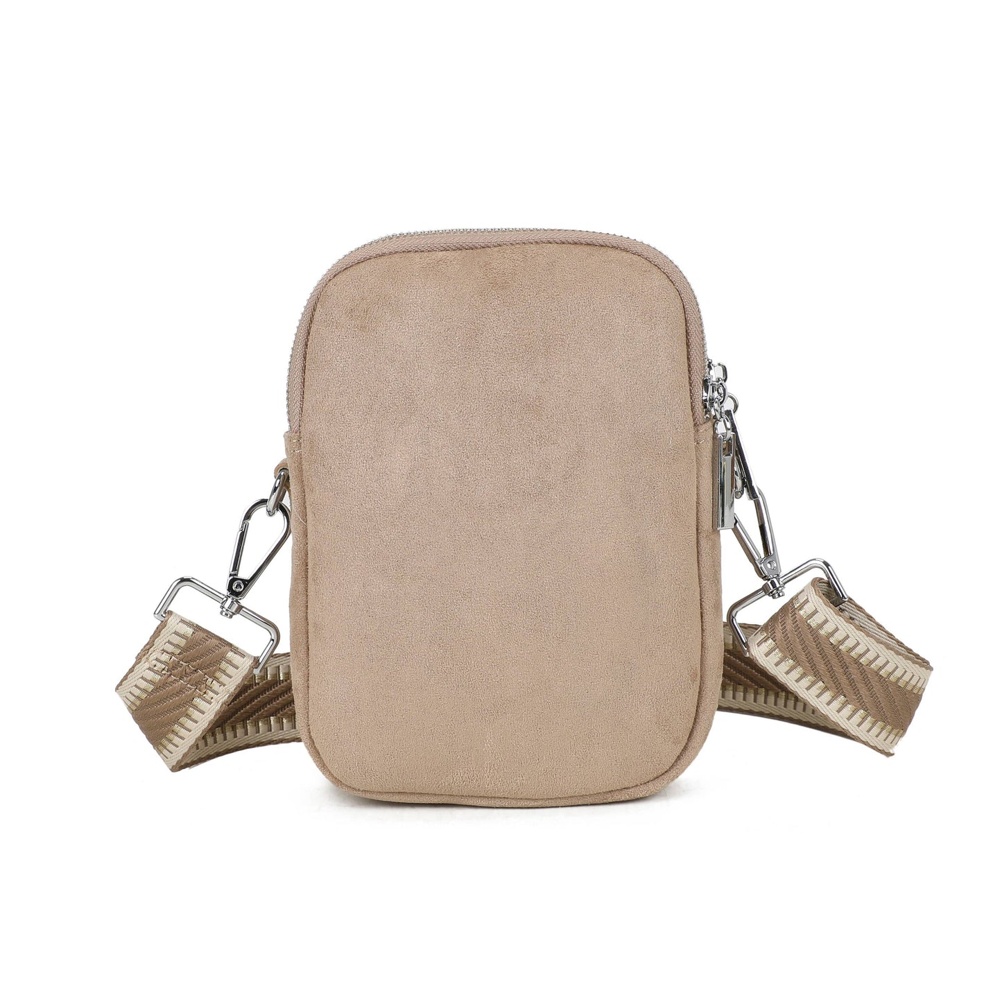 JM1718 Everyday Crossbody Bag with Wide Strap: Pink