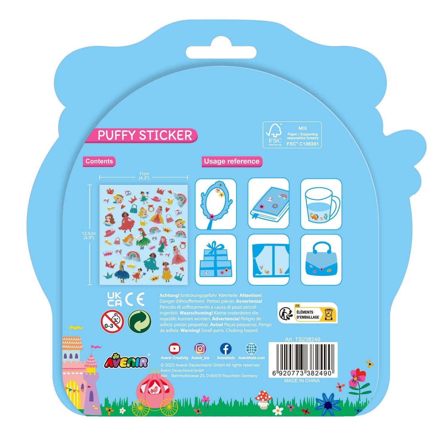 Puffy Stickers Princess