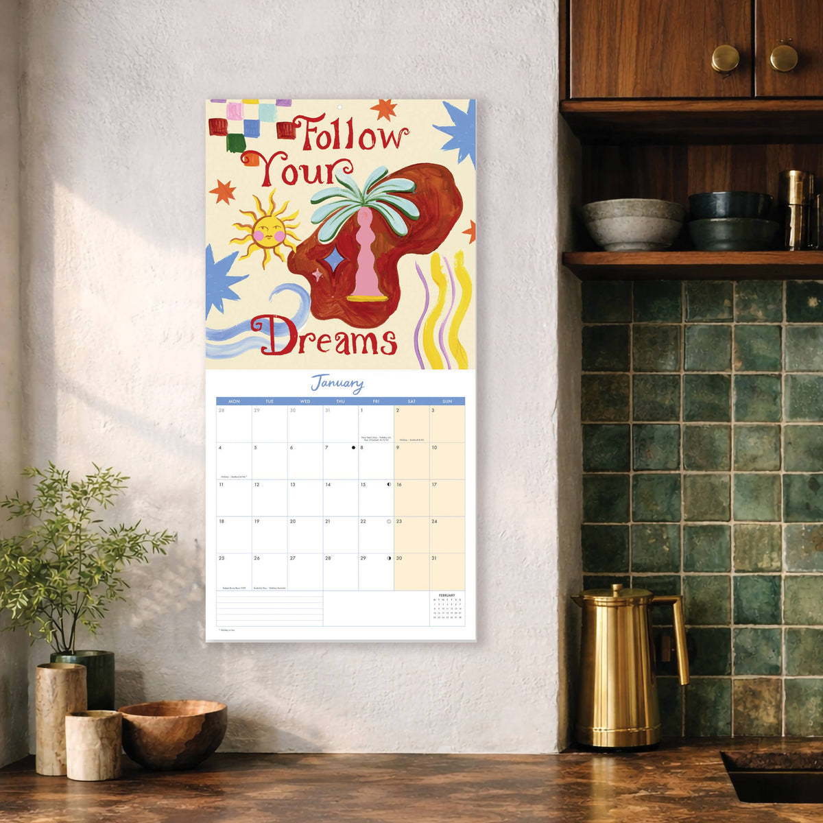 Eleanor Bowmer 2027 Electric Coast Square Calendar