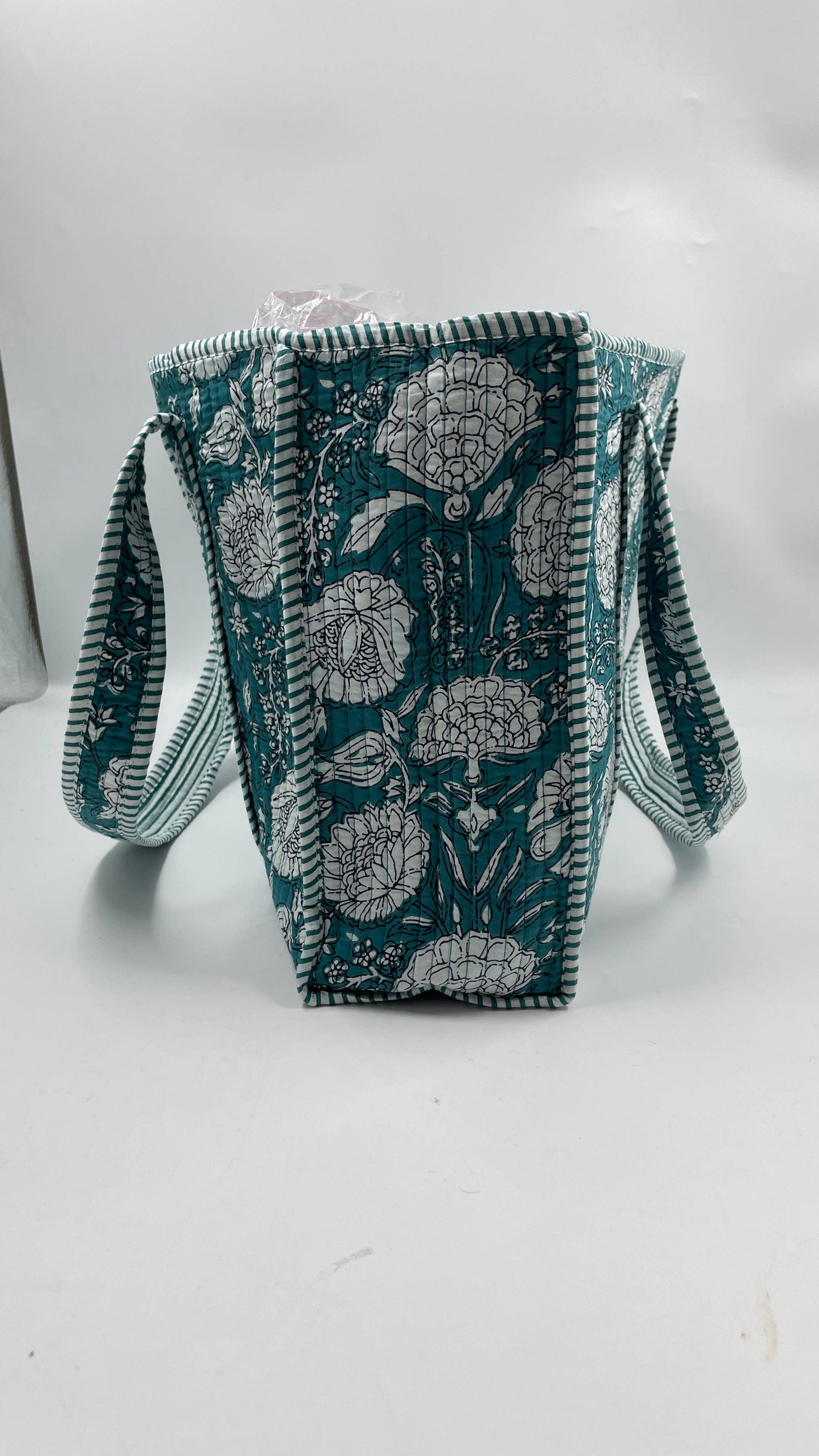 100% Cotton Kantha Quilted Boho Reversible (Small) Tote Bag