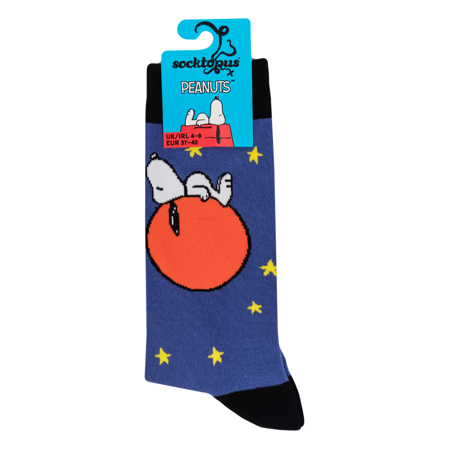 Snoopy Dog Tired Socks - Peanuts: BLUE / S (UK 4-8 / EU 37-42 / US 6-10)