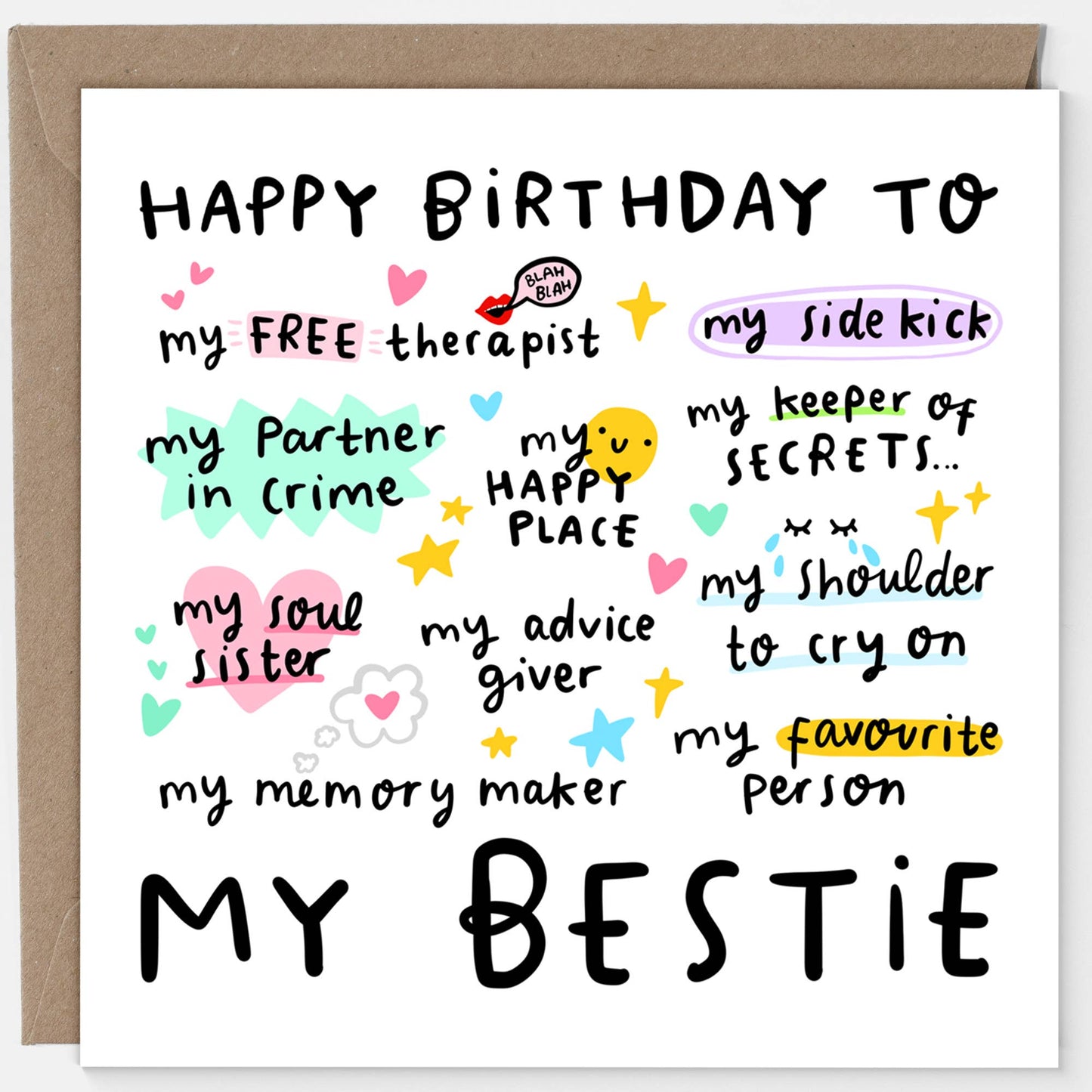 My Bestie Birthday Card
