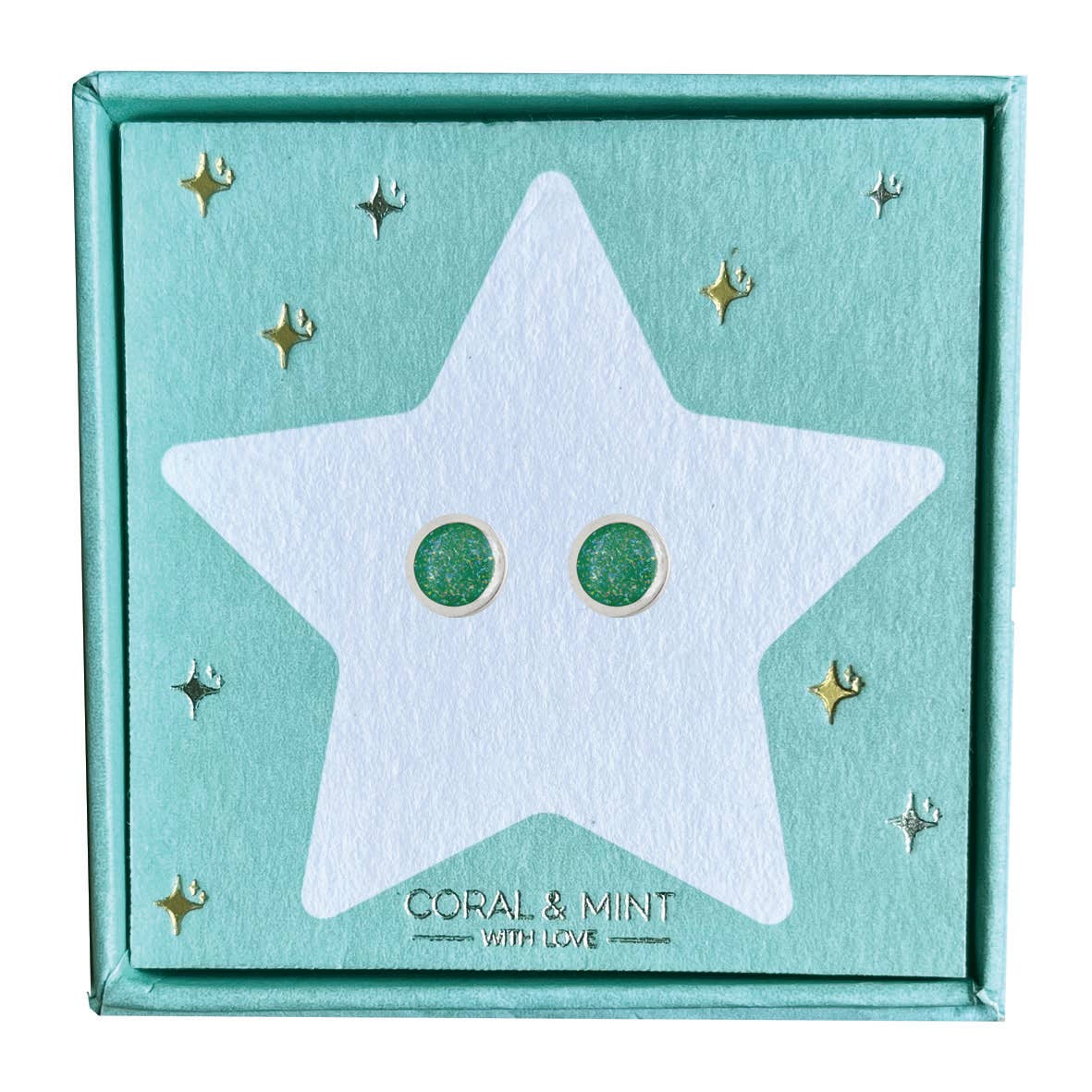 Christmas Edition - Emerald Sparkle Studs