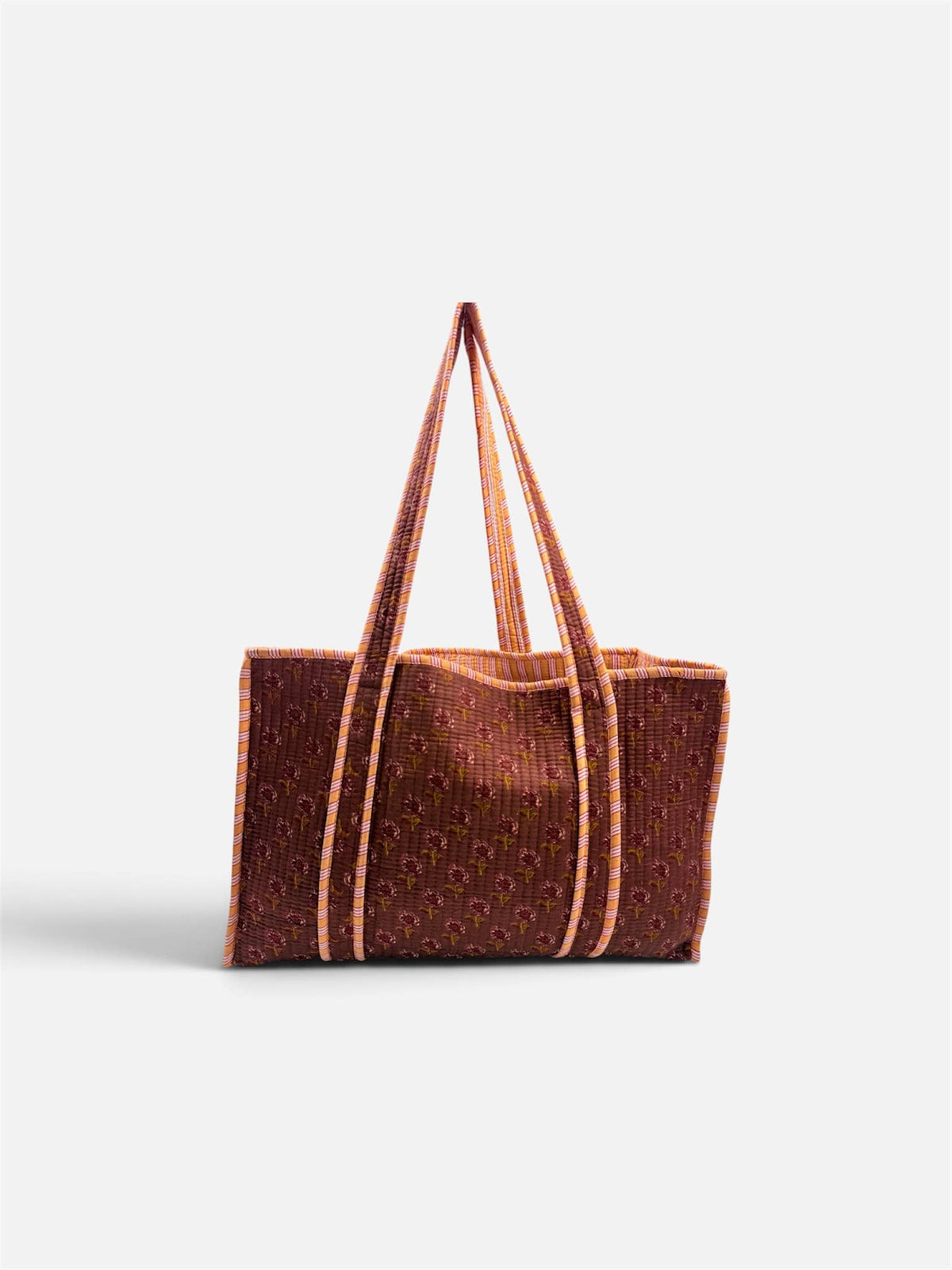 100% Cotton Kantha Quilted Boho Reversible (Small) Tote Bag