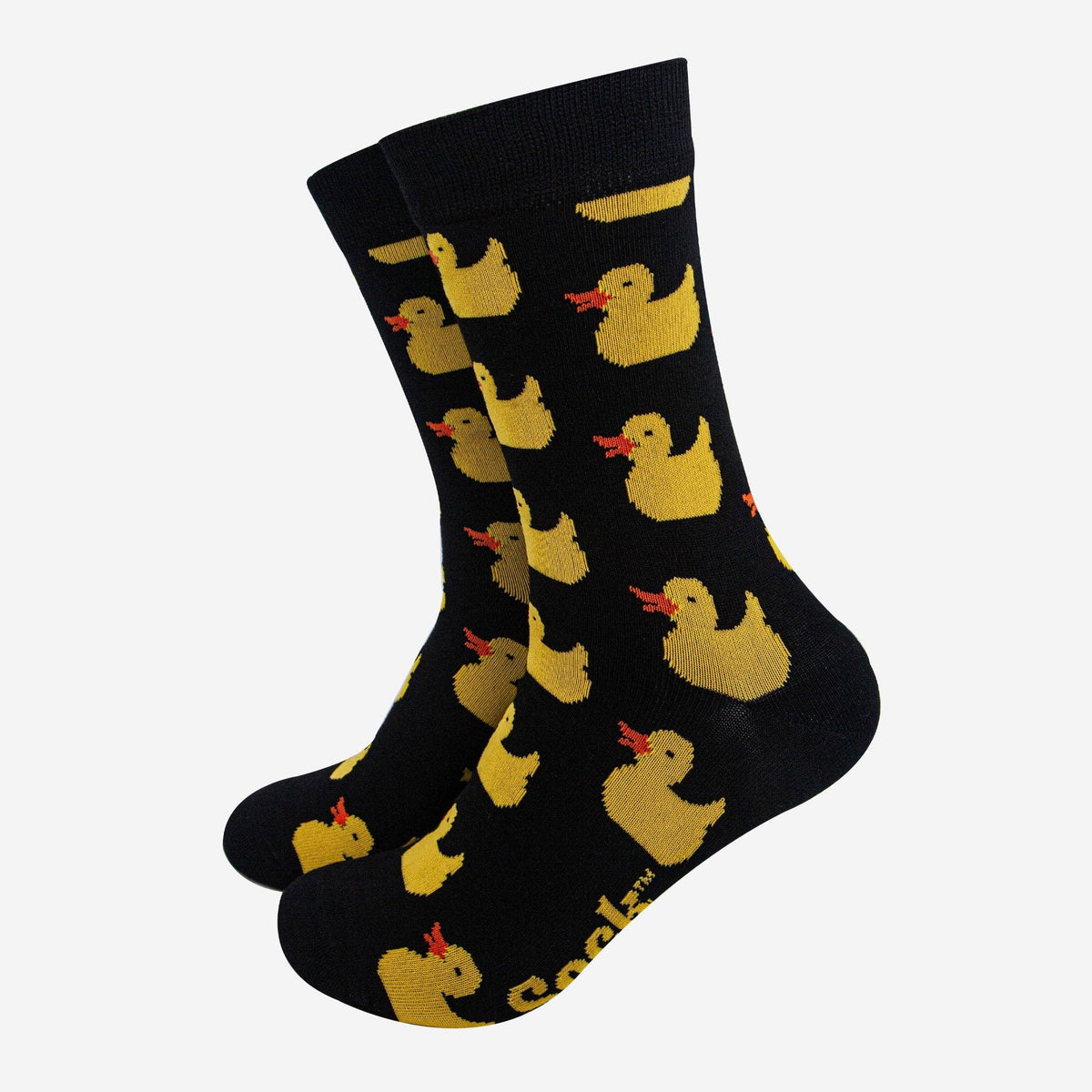 Men's Bamboo Socks - Black, Rubber Ducks: UK 7-11 | EU 40.5-46 | US 8-12