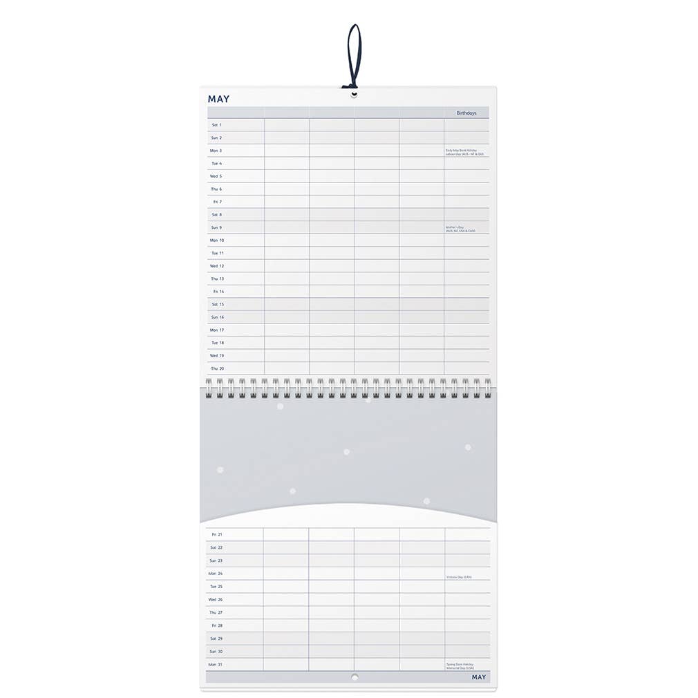 Family Calendar 2027 Teal - Busy B