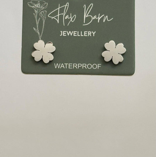Tarnish Resistant Clover Studs