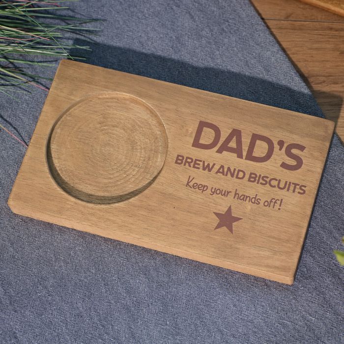 DAD - WOOD COASTER TRAY