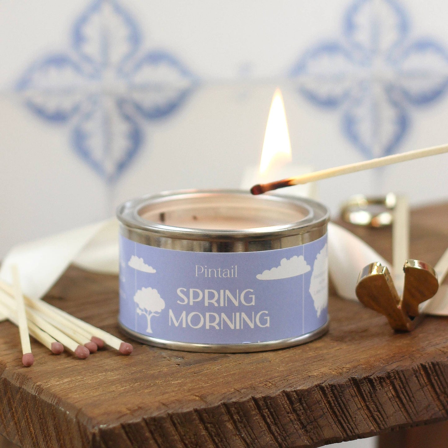 Spring Morning Paint Pot Candles in Tins | Small Candles