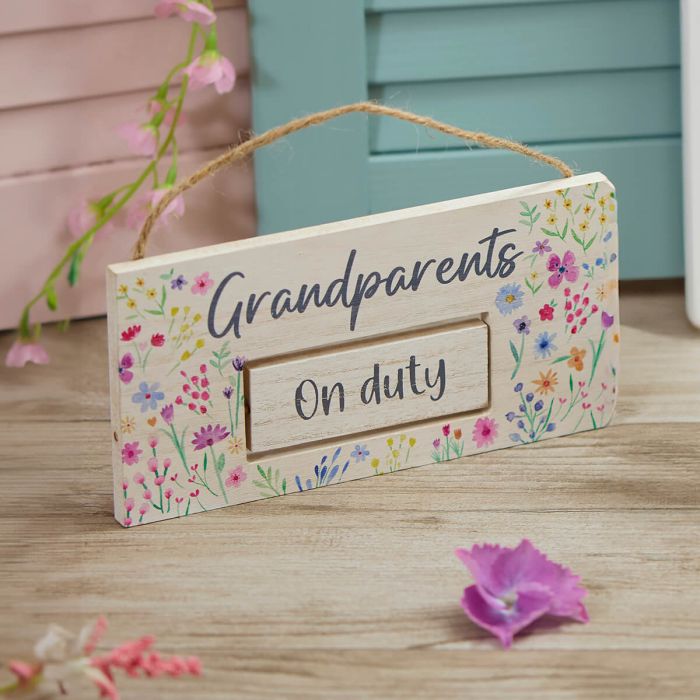 Grandparents On/Off Duty Plaque