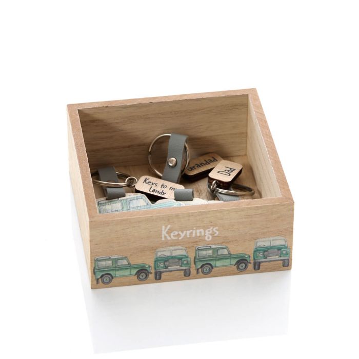 LANGS - LANDY SHAPED WOOD KEYRING