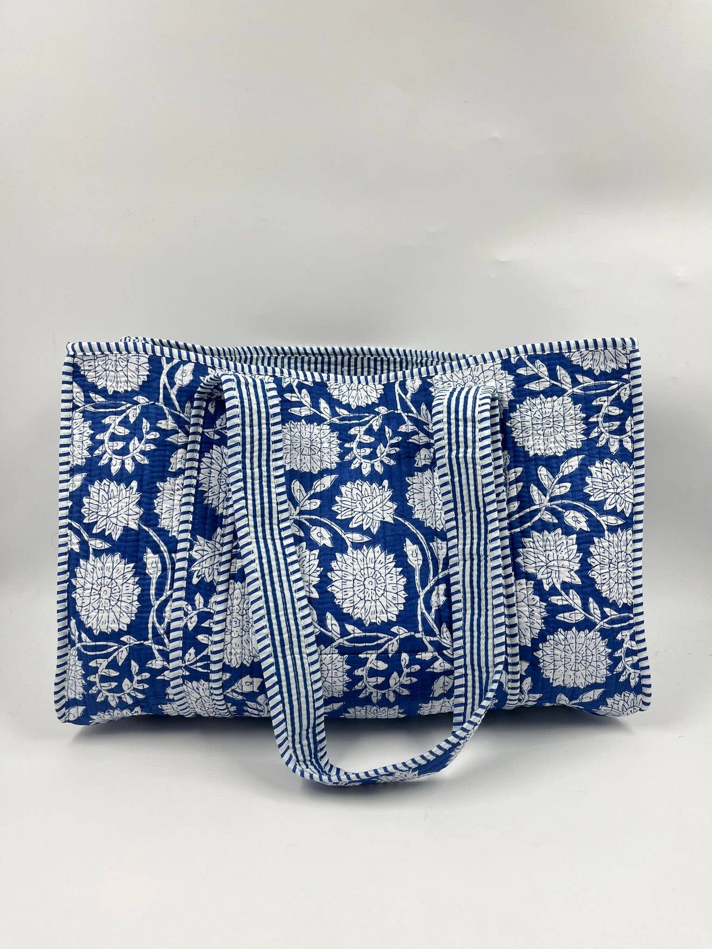 100% Cotton Kantha Quilted Boho Reversible (Small) Tote Bag