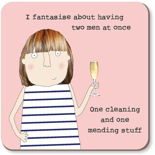 Rosie Made a Thing - Two Men Coaster