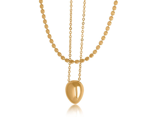 SIMONE SET OF TWO NECKLACES: GOLD