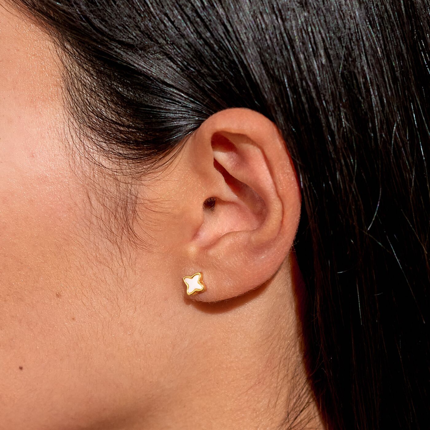 Style Stories Clover Earrings In Gold Plating - 9204