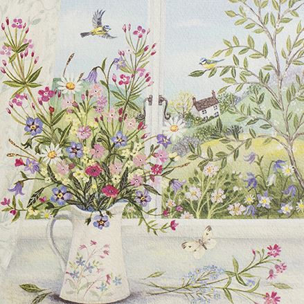 Paperlink - Jug Wildflowers Card - ESK054
