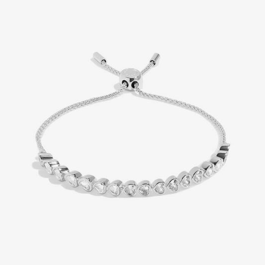 Joma Jewellery - Heart Cubic Zirconia Tennis Bracelet