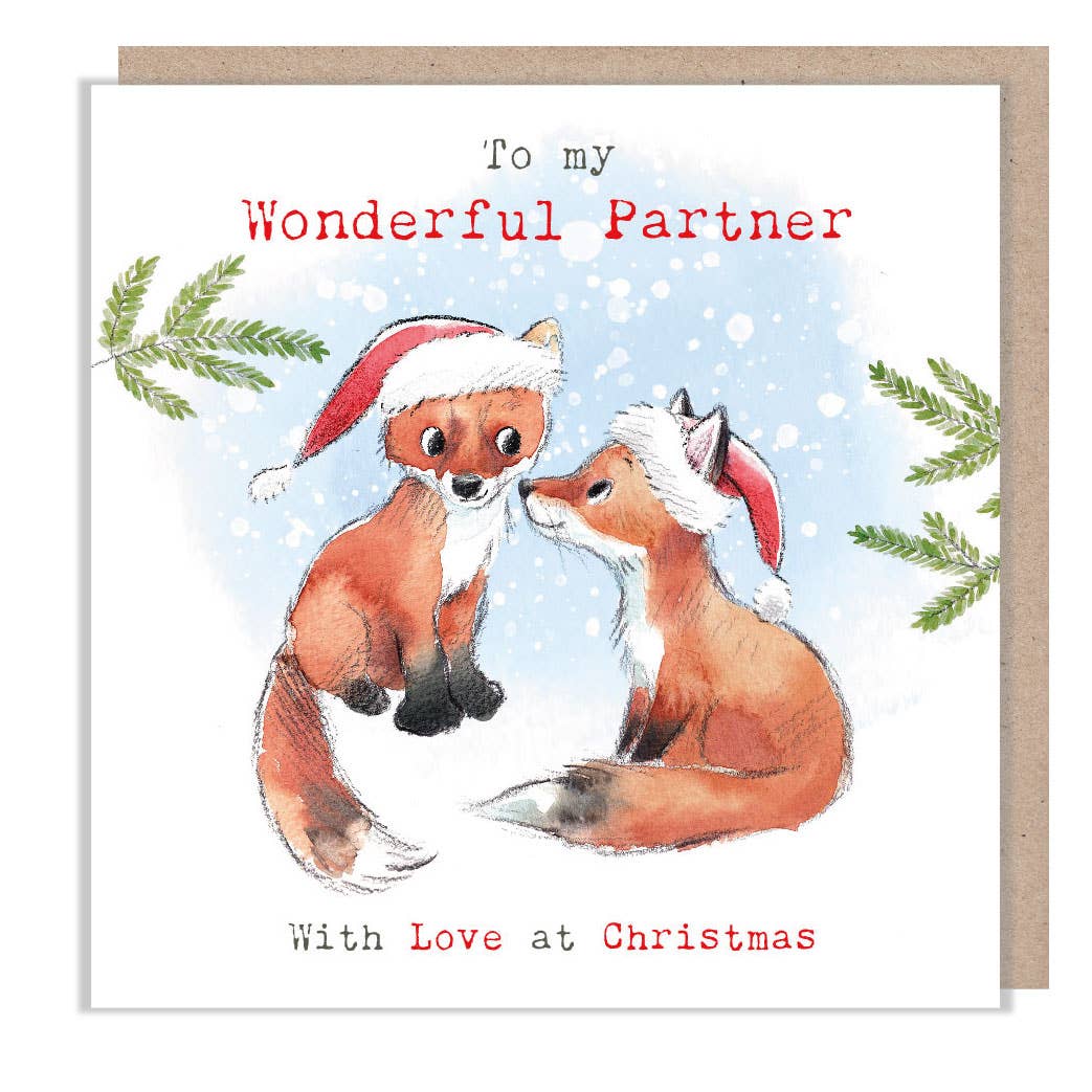 Christmas Card - Wonderful Partner - BWX019