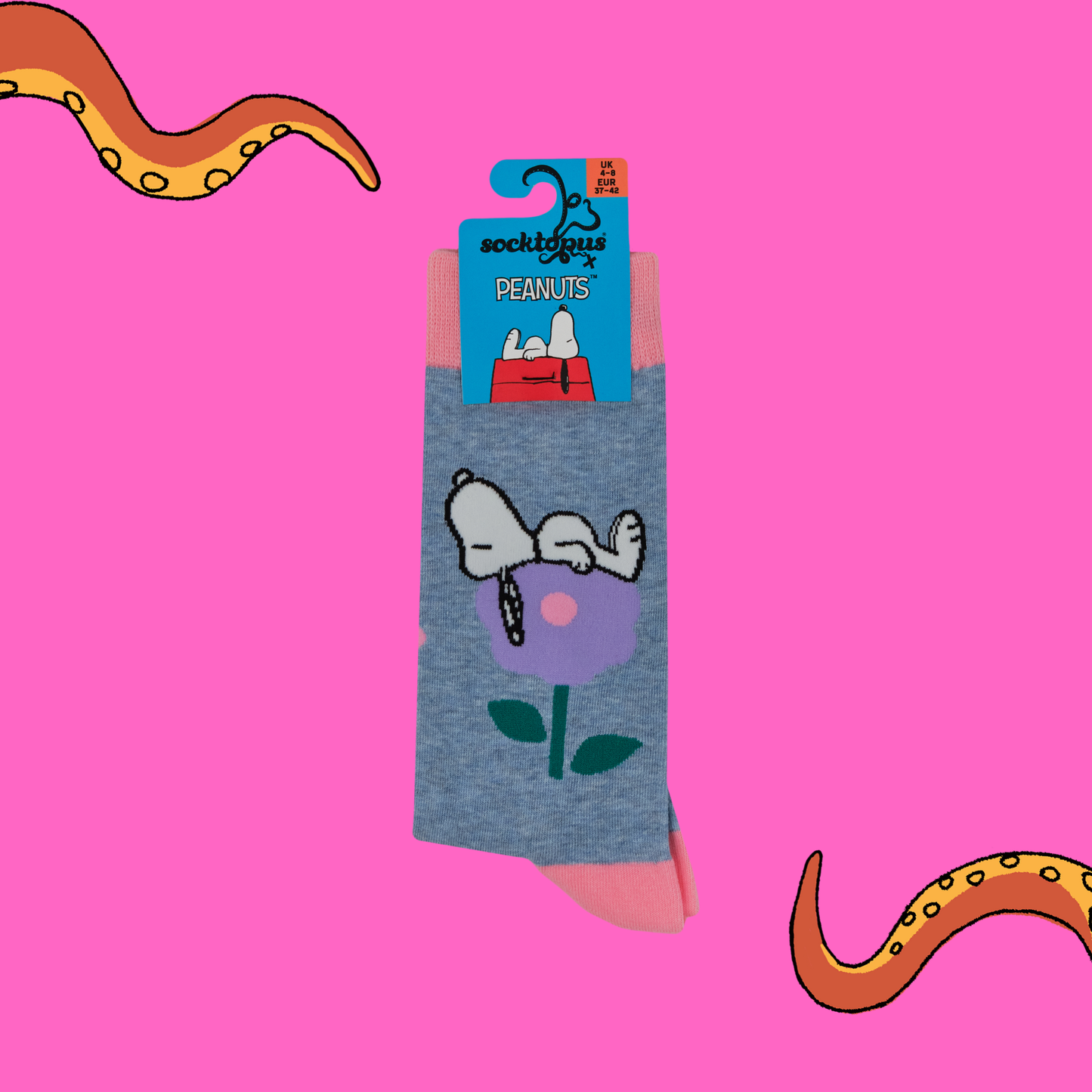 I'd Pick You Socks - Peanuts: BLUE MARL / S (UK 4-8 / EU 37-42 / US 6-10)