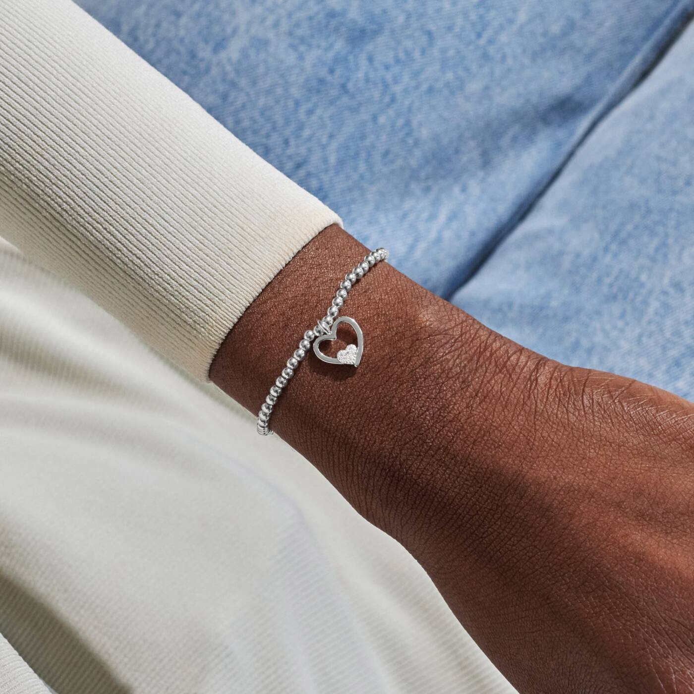 Joma Jewellery A Little 'Mummy And Bump' Bracelet