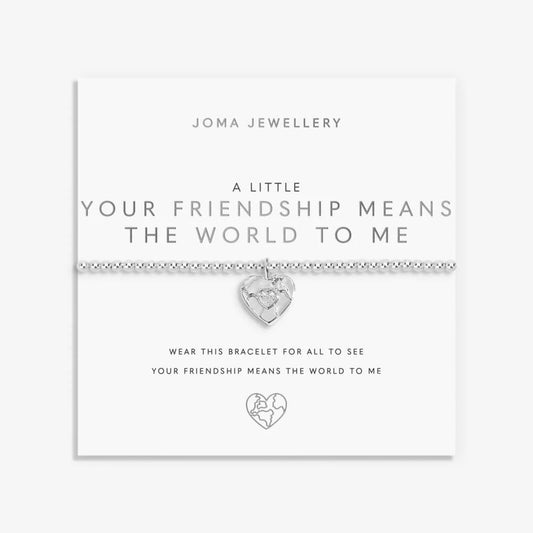 A Little 'Your Friendship Means The World To Me' Bracelet