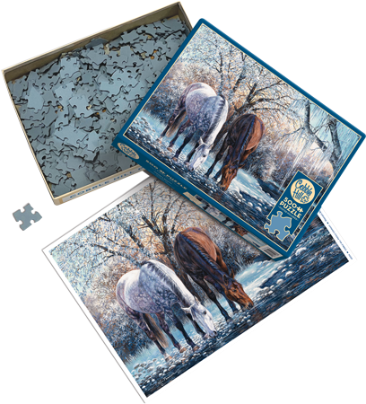 Winter's Beauty 500 Piece Cobble Hill Puzzle + Poster