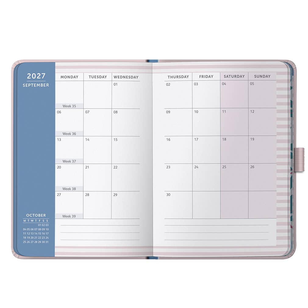 A6 To Do Diary 2027 Pink Graphic - Busy B