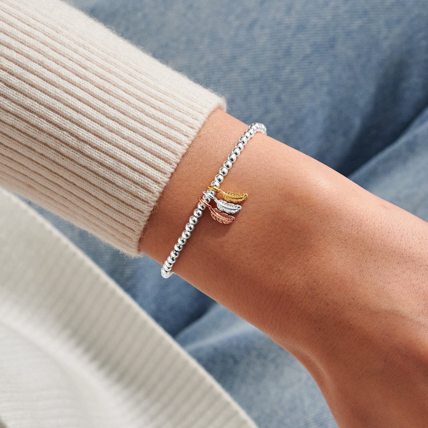 A Little 'Feathers Appear When Loved Ones Are Near' Bracelet