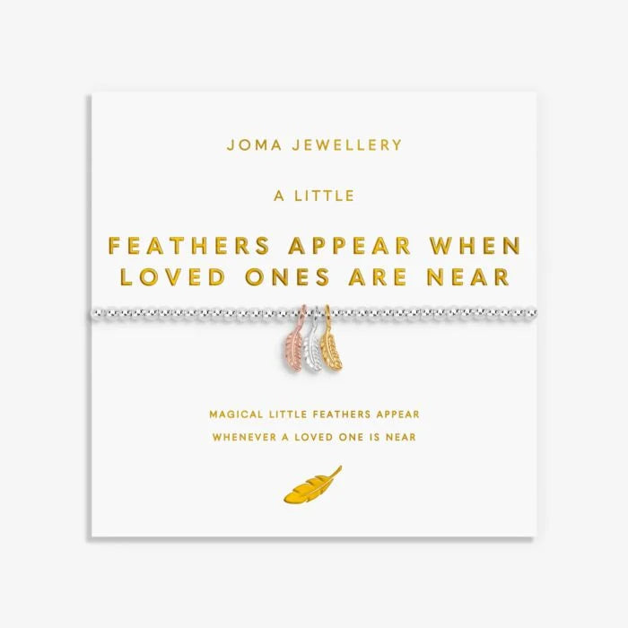 A Little 'Feathers Appear When Loved Ones Are Near' Bracelet